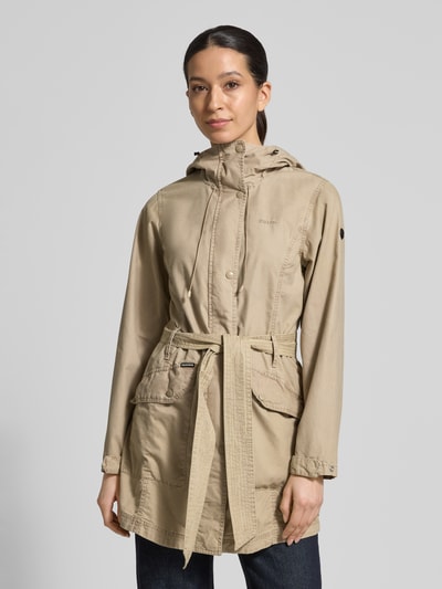 khujo Jacke mit Bindegürtel Modell 'PREA' Beige 4