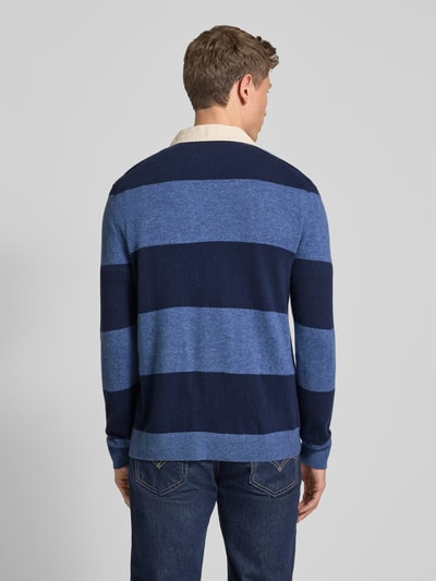 Gant Strickpullover mit Label-Stitching Dunkelblau 5