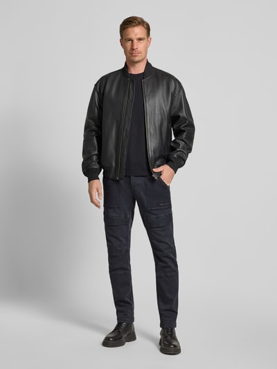 PME Legend Stoffen broek met steekzakken Marineblauw - 1