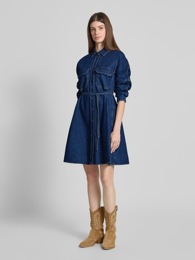 Weekend Max Mara Ausgestelltes Hemdblusenkleid aus Baumwoll-Denim Modell 'BALENIO' Jeansblau 1