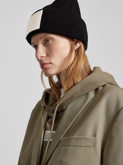 MM6 Maison Margiela Beanie mit Label-Detail Black 1