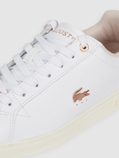 Lacoste Sneaker aus Leder Modell 'Graduate' Weiss 2