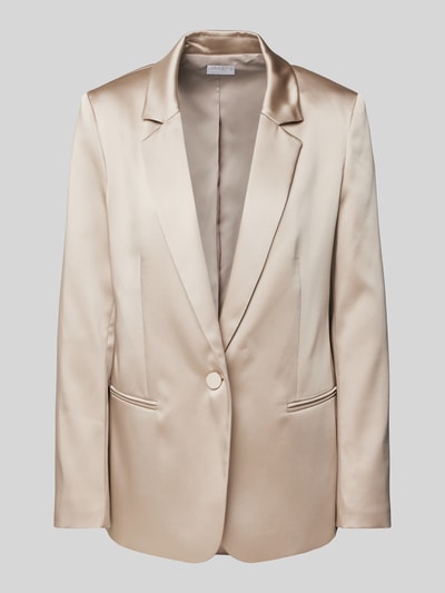 Jake*s Cocktail Regular fit blazer met paspelzakken Metallic beige gemêleerd - 2