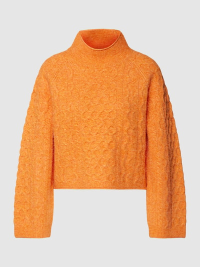 Esprit Strickpullover mit geripptem Rollkragen Orange 2