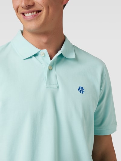 MCNEAL Poloshirt met labelstitching Lichtturquoise - 3