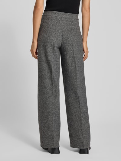 Marc O'Polo Wide leg pantalon van katoenmix Middengrijs - 5