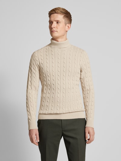 SELECTED HOMME Strickpullover mit Zopfmuster Modell 'RYAN' Offwhite 4