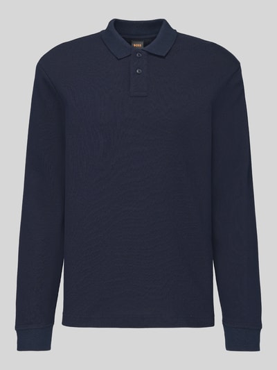 BOSS Orange Poloshirt mit strukturierter Piqué-Oberfläche Marine 2