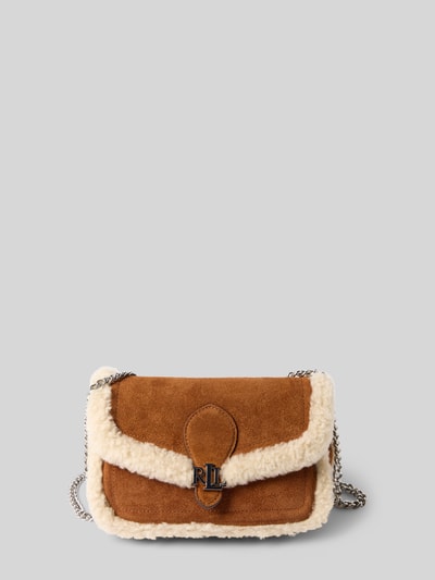 Lauren Ralph Lauren Umhängetasche mit Teddyfell Cognac 2