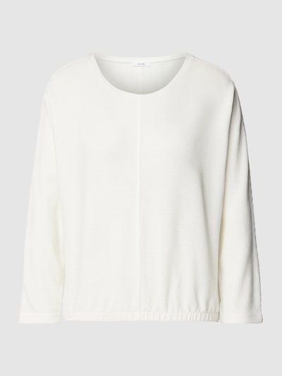 OPUS Sweatshirt mit elastischem Bund Modell 'Suzzina' Offwhite 2