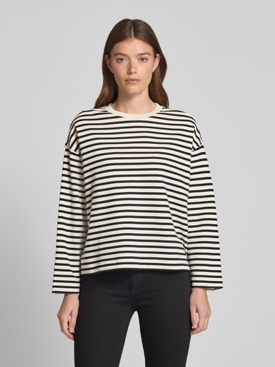 Armedangels Pullover mit Streifenmuster Modell 'FRANKAA' Black 4