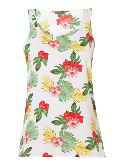 Montego Blousetop met bloemenmotief Wit - 2