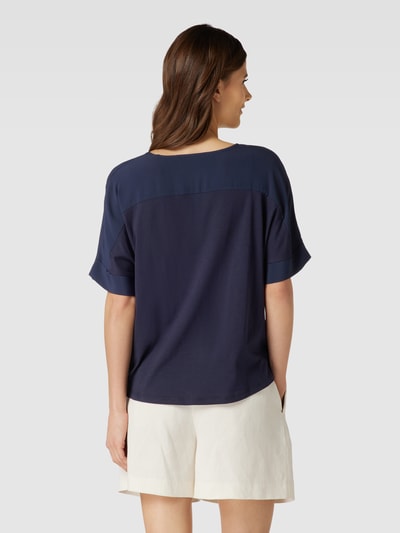 Luisa Cerano Blouse met zijsplitten Marineblauw - 5