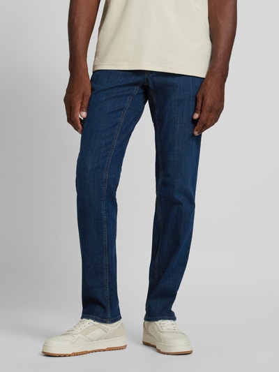 Brax Regular fit jeans in 5-pocketmodel, model 'Cooper' Donkerblauw - 4