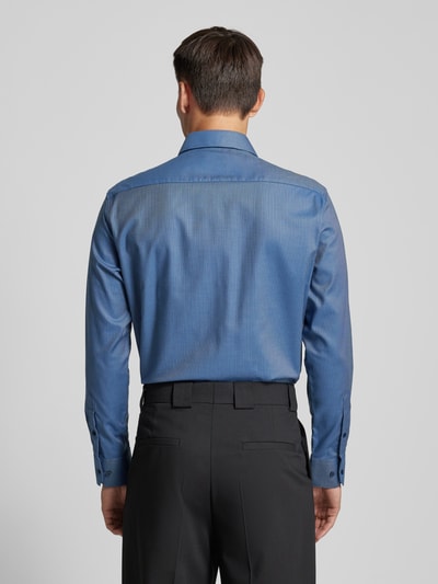 Eterna Comfort Fit Business-Hemd mit Kentkragen Jeansblau 5