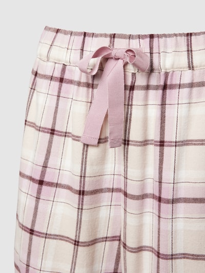 Esprit Pyjama-Hose mit Tartan-Karo Modell 'SOFT FLANNEL' Rosa 2