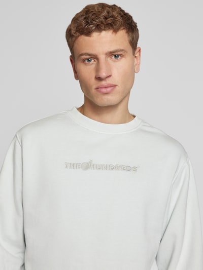 The Hundreds Sweatshirt met labelstitching, model 'Bar' Lichtgrijs - 3