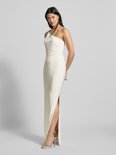 Lauren Ralph Lauren Abendkleid mit seitlicher Raffung Modell 'BELINA' Offwhite 1