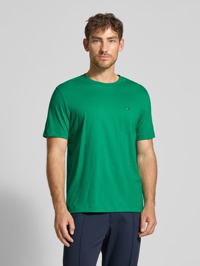 Tommy Hilfiger Regular fit T-shirt van puur katoen Groen - 4