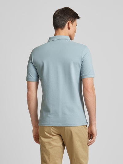 Lyle & Scott Slim fit poloshirt met logopatch Rookblauw - 5