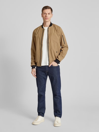 CARS JEANS Blouson in unifarbenem Design Modell 'Baryn' Beige 1