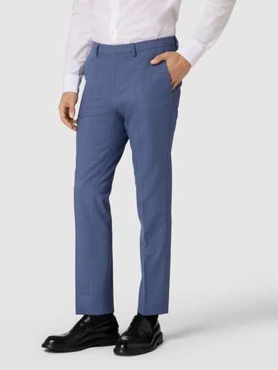 HUGO Pantalon met fijn motief, model 'Hesten' Blauw - 4