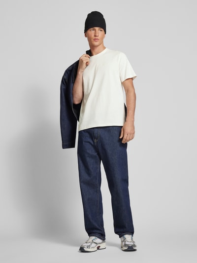 Pepe Jeans T-Shirt mit Label-Stitching Modell 'Connor' Offwhite 1