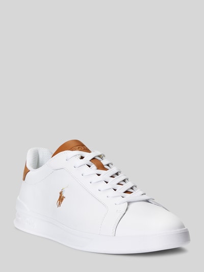 Produktfoto, Low Top Sneaker aus Glattleder von Polo Ralph Lauren in Two Tone Optik mit Label-Prägung, Logo-Stitching und strukturierter Sohle.