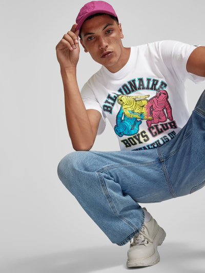 Billionaire Boys Club T-Shirt mit Statement-Print Weiss 3