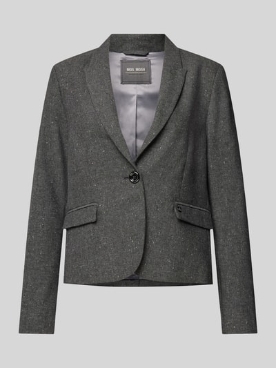 MOS MOSH Blazer met reverskraag, model 'Josea' Donkergrijs gemêleerd - 2