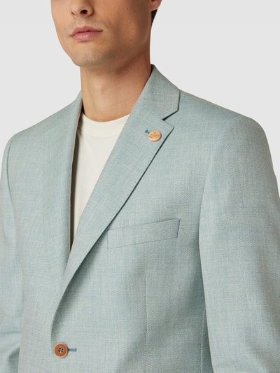 Wilvorst 2-Knopf-Sakko mit Label-Patch Grün 3