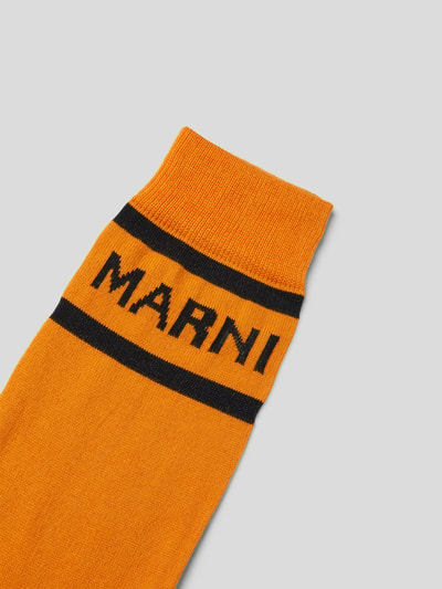 Marni Socken mit Label-Details Orange 2