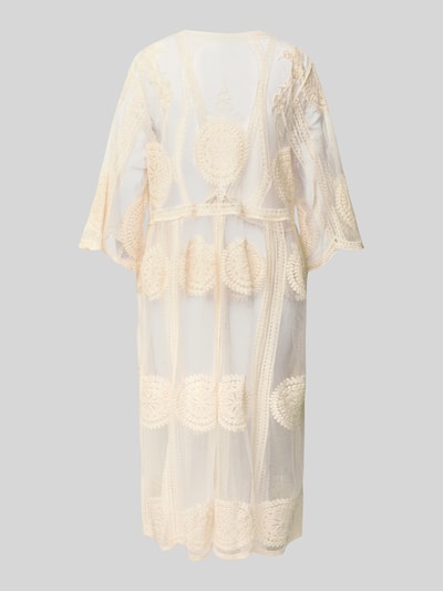 Pieces Loose Fit Kaftan aus Baumwoll-Mix Modell 'AIDA' Beige 3