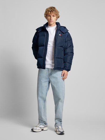 Tommy Jeans Gewatteerd jack met capuchon, model 'ALASKA' Marineblauw - 1