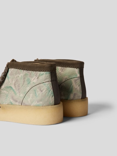 Clarks Boots mit Plateausohle Olivgrün 3