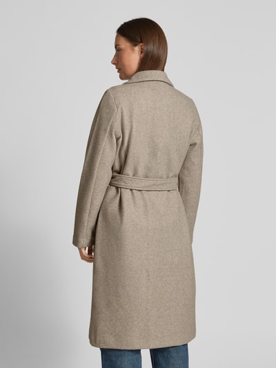Vero Moda Relaxed Fit Mantel mit Bindegürtel Modell 'FORTUNEAYA' Beige 5