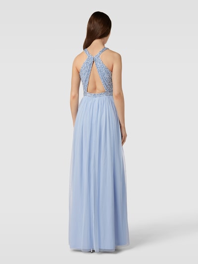 Jake*s Cocktail Abendkleid mit Zierbesatz Hellblau 5