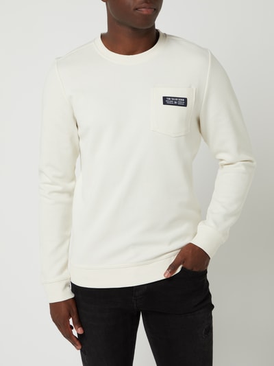 Tom Tailor Denim Sweatshirt mit Brusttasche Offwhite 4