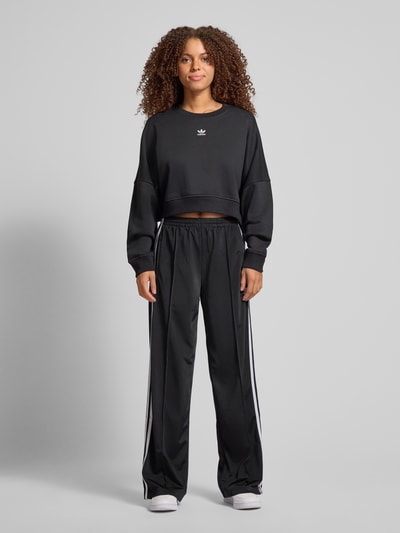 adidas Originals Cropped Sweatshirt mit Logo-Stitching Black 1