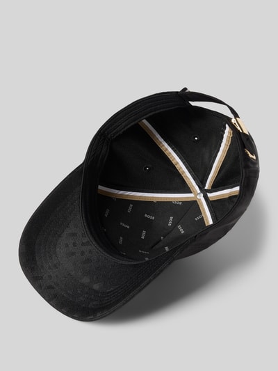 BOSS Czapka z daszkiem i nadrukiem z logo model ‘SEVILE’ Czarny 2