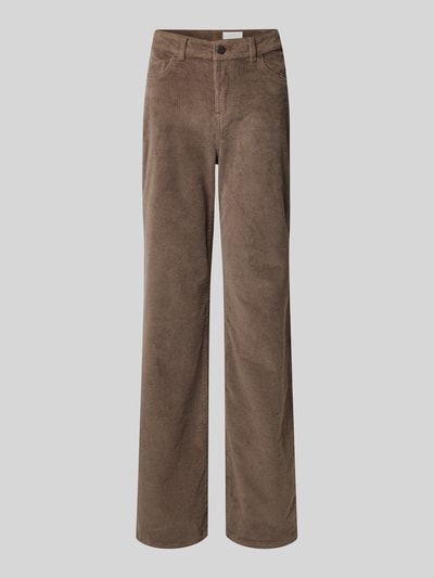 Noisy May Straight fit corduroy broek, model 'OLANDA' Camel - 2