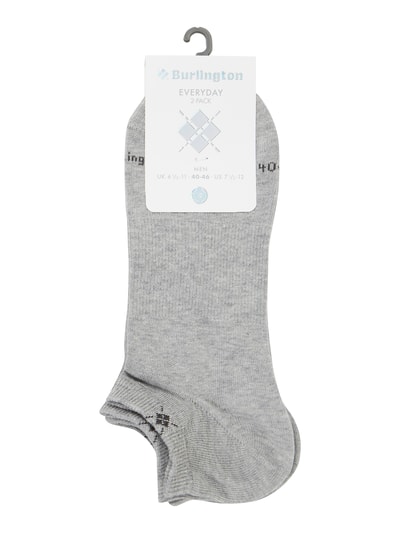 Burlington Sneakersocken mit Stretch-Anteil im 2er-Pack Modell 'Everyday' Hellgrau 2