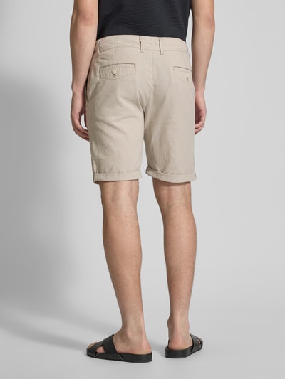 MCNEAL Regular Fit Leinenshorts mit Tunnelzug Ecru 5