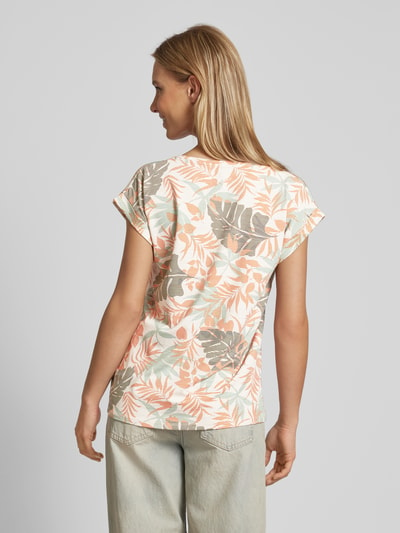 Soyaconcept T-shirt met bloemmotief, model 'Galina' Oranje - 5