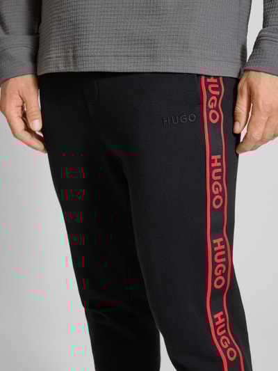 HUGO Comfort Fit Sweatpants aus reiner Baumwolle Modell 'LIAM' Black 3