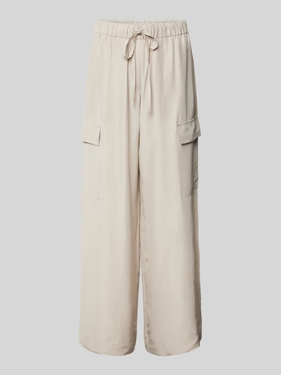 Marc O'Polo Wide Leg Stoffhose mit Cargotaschen Beige 2