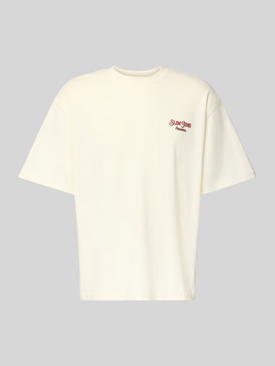 Only & Sons Loose fit T-shirt van puur katoen, model 'MALIK' Offwhite - 2