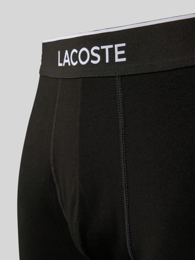 Lacoste Trunks mit Label-Bund im 3er-Pack Black 2