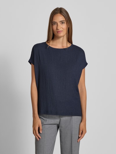 s.Oliver RED LABEL Relaxed Fit T-Shirt mit Stretch-Anteil Marine 4