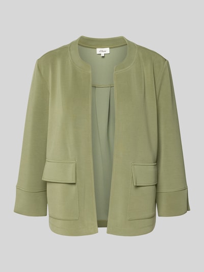 s.Oliver RED LABEL Relaxed Fit Scuba-Jacke aus Modal-Mix Khaki 2